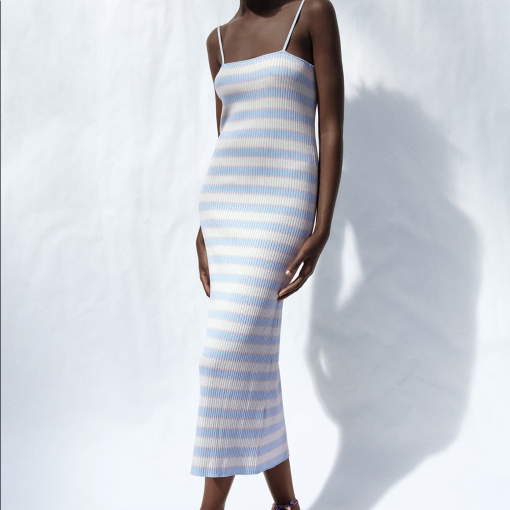 NWT ZARA STRIPED KNIT DRESS